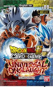 Sobre dragon ball super card game. Universal Onslaught